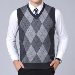 Jumpers Knitted Vest Autumn Korean Style Casual Men Clothes Jumpers Knitted Vest Autumn Korean Style Casual Men Clothes